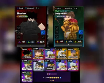 ✨anime expedition ✨ Stater fresh ✨LV22✨Secret migumi Forseken✨Lady giant Forseken ✨ Cursed immortal✨no robux top up history ✨ instant delivery ✨ fast delivery
