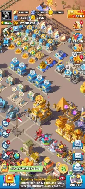 LW140 | All Platfrom | 175M Power Peak | VIP 11 | HQ 30 | S1219 | 18UR Heroes | 35,9M Squad | 86K Gems