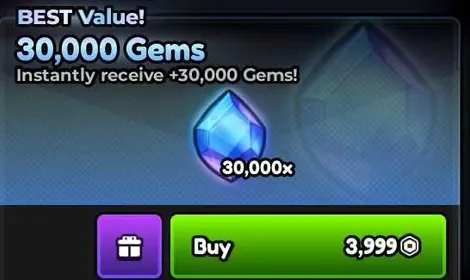 Anime Expeditions 30K Gems Cost 4K RBX (INSTANT DELIVERY) ( Trait )