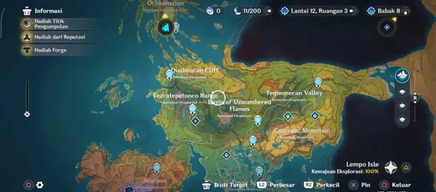 Explore Natlan 100% (all map)