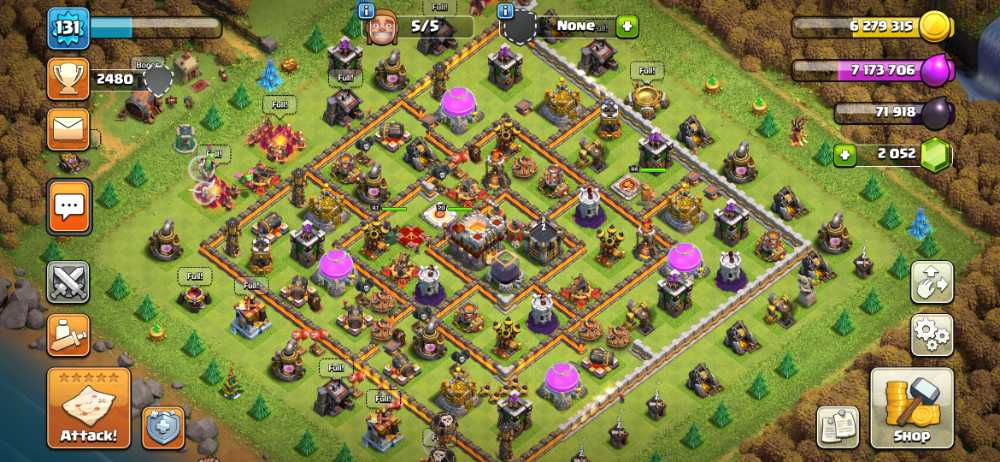 ElectroGame⚡🎮 Townhall 11 🎮 Level 131 🎮 King 44 Queen 47 Warden 20 🎮 Gems 2052 🎮 Medals 332 🎮 Magic item 🎮 Safe Account 💯🎮⚡81