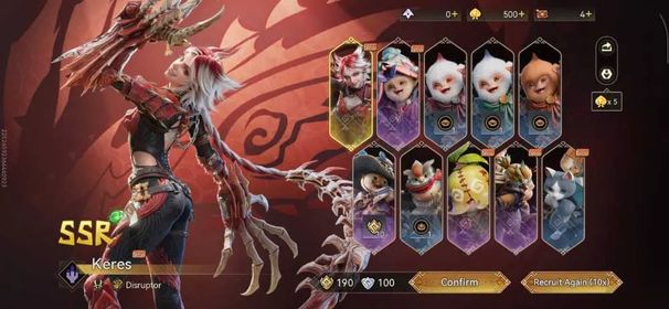 SV KR | LV 5 | KERES SSR | RATE ON | FEMALE | BEGINNER ON
