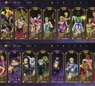 JGS40 – NA Account | Lv. 72, Jotaro C5S1 + Caesar C2S2 + Diavolo C2S1, 20K Gems