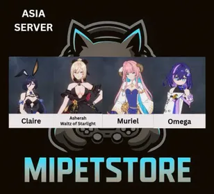 [ASIA] 5 SSR LVL 1 | Ashera Waltz of Starlight + Claire + Muriel + Omega + SSR Savior Selector Untouch | Instant Delivery | Login New Google ( All Unlink )