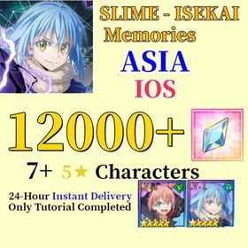 ASIA/IOS|12000-14000 Diamonds+Milim Nava+Rimuru+35-50 Random Five Stars+Starter account+Slime Isekai memories|SLIME - ISEKAI Memories
