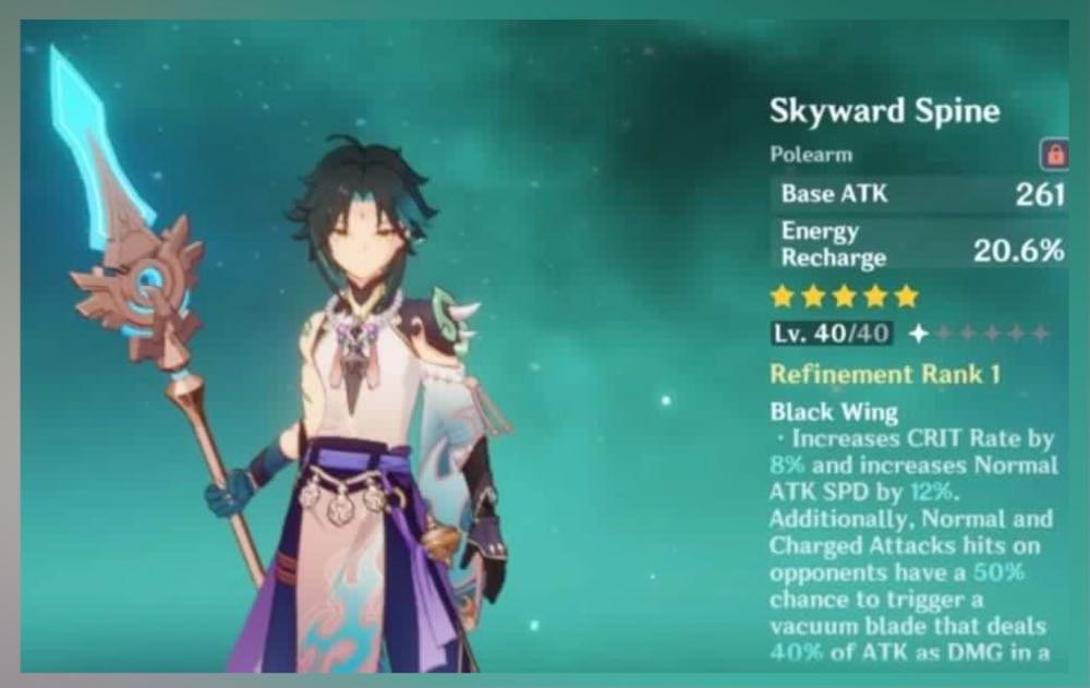 [ASIA] AR32 Keqing Xiao Skyward Spine