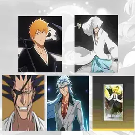 EU server-Aplus| Kurosaki Ichigo + Ichimaru Gin + Zaraki Kenpachi + Grimmjow + Zaraki Kenpachi weapon|Starter acc|Fast Delivery