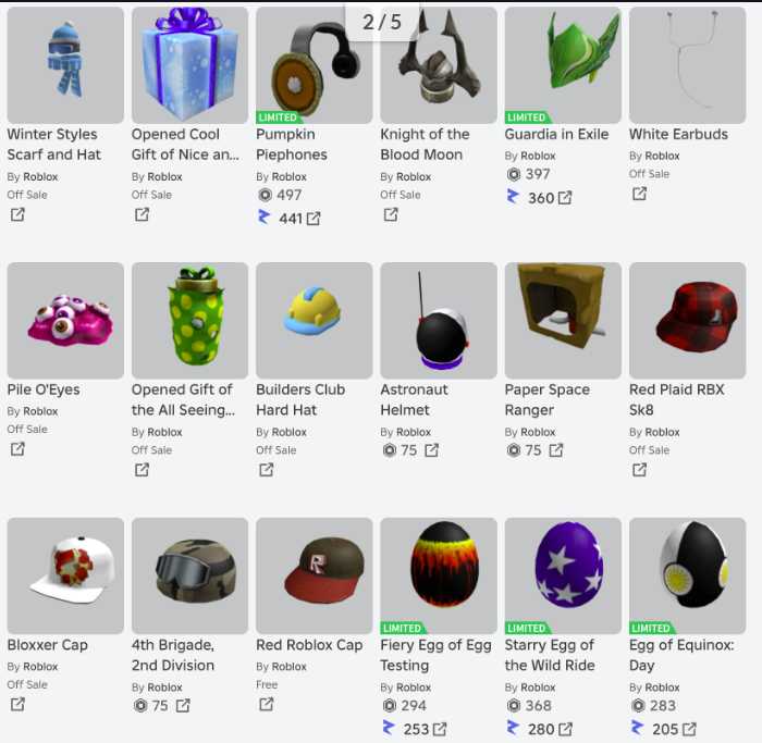 ROBLOX 2011 Account 22+ Offsales/Limiteds Pile O' Eyes Tix Scarf