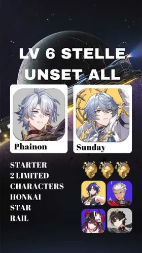 [ASIA] TL 6  Phainon + Sunday + Archer + Sparkle + Danheng Terrae + Dr. Ratio  Rate ON Event Banner