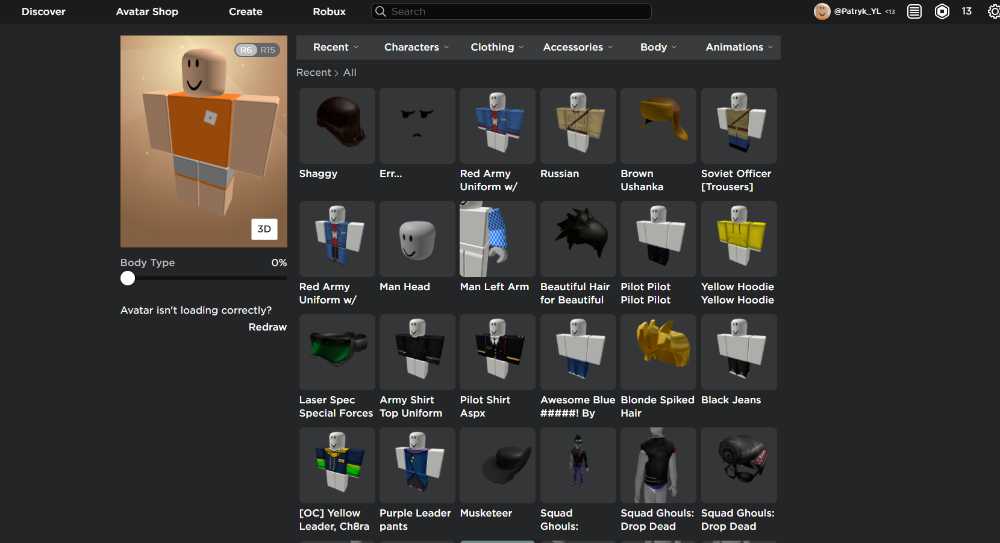 Roblox Account with Shaggy