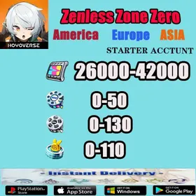 Asia |Zenless Zone Zero Lv44 | 32000+ Polychrome | 50-100 Master Tapes | 20+Encrypted Tapes Included | Email | & Safe Account