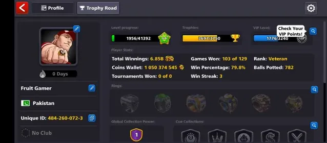 🔥 1 BILLION COINS | LEVEL 64 | 167 CASH | MULTIMILLIONAIRE CUE | Gmail Login | For IOS user I will link customer Facebook with this to easily access