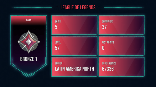 🥑 LAN 🥑 5 SKINS 🥑 BRONZE 1 🥑 37 CHAMPIONS 🥑 57 LEVEL 🥑 INSTANT DELIVERY 🥑 FULL ACCESS 🥑 FH0aS 🥑