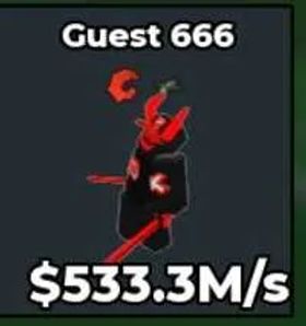 [INSTANT DELIVERY] Guest 666 533M/s l Steal A brainrot