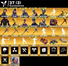 Fortnite: 137 SKINS Save The World Founder's Super Deluxe Edition | The Reaper | Glow | Blue Squire ✅ All Platforms ✉️ Full Access (Mail Changeable)