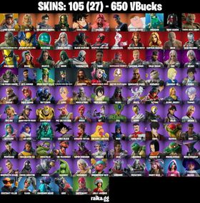 [PC/PSN/XBOX] 105 skins | Lina Scorch | Harley Quinn | Black Widow | Green Roots Billie | Aquaman | T-60 power | Ascendant Midas | Solid Snake | Ciri | Son Goku | War Machine | Moff Gideon | Nite Gunner #398