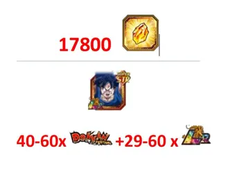 IOS[GLOBAL]17800 Dragon Stones + character in the picture + 40-60x Dokkan+ 29-60x LR |Not using a referral code to log in, send account and password after purchase|Fast delivery