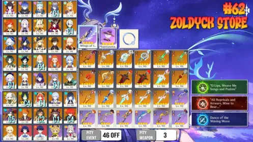 #62 Asia End Game Ar 60 Lumine 75X5 Premium Team Flins Mavuika etc.