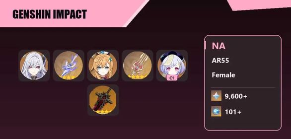 NA|AR55|9600+Primogems|Skirk +Sign|+ Escoffier +Sign|+ Qiqi C1 | See description for details.#dih