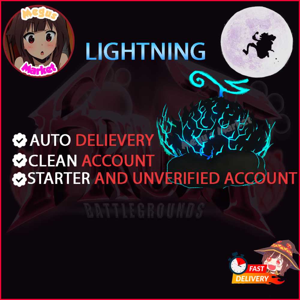 FRUIT BATTLEGROUNDS LIGHTNING, 2100 GEMS Starter Unverified