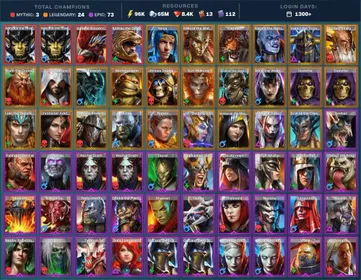 1300+ Days✨Galleus✨Aphidus the Hivelord✨Androc✨Ninja✨3Mythic/24Legend/73Epic/96k EN/8.4k Gems✨Yakarl✨Narma✨Ragash✨Elder Skarg✨Keeyra-RSL Account