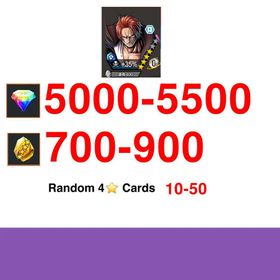 Global|IOS/Only|5000-5500RD|700-900GF|Old Red Shanks+ random hero|100% Safe Account|