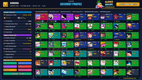 GEMS SPENT 1991 | 20.5K Trophy | 29 SKINS | SQUAD BUSTER SHELLY💙COACH MIKE💙CLASSIC DYNAMIKE💙MEGA BOX DARRYL💙OMEGA BOX DARRYL💙OLD SCHOOL BROCK💙RED WIZARD BARLEY💙KOALA NITA💙WHITE CROW💙STONKS PAM | 56 Brawler | FULL ACCESS | IOS/ANDROID