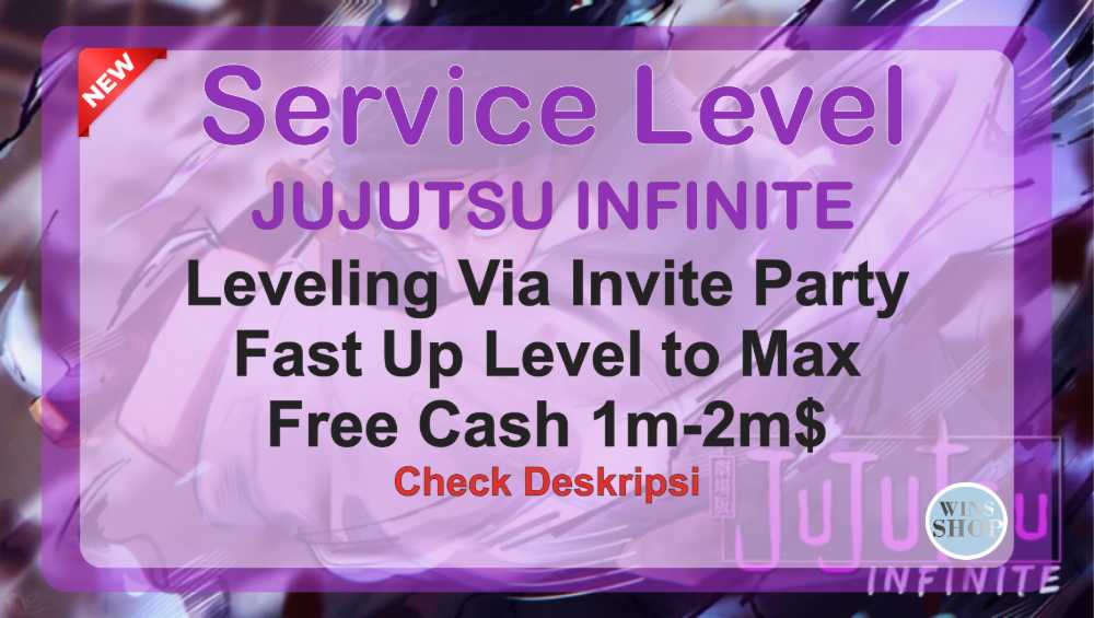 Service level up fast via invite party jujutsu infinite 