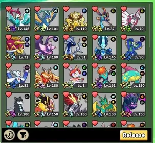 Evomon Account | 🌈 25 Shiny Prismatic | 🥚 6 Shiny Eggs + Prismatic Egg | Tarragon SSS + Volcrest SSS + Chirphantom SSS + King of the Thunder SSS | 📊 LV.66 | ⚡ Automatic Delivery