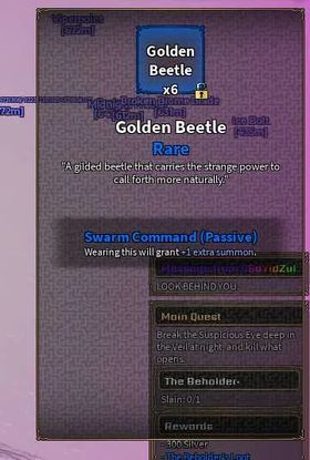 The Veil Golden Beetle Accessory