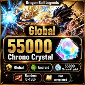 Global | Android | 55000 Chrono Crystal, Random 0-15LF | Quick Transfer