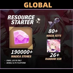 Global Server|190000+Magica Stones+Madoka Kaname-Nothing to Despair, Ever+Magia Key×80+5★kloku Guaranteed Magla Key x2+21-26 Random Five-Star Characters+Account story is complete/Android/iOS Interoperability| Magia Exendra