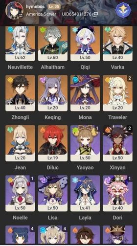 [NA] Start with Varka - Neuvillette - Zhongli - Alhaitham