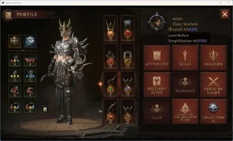 EU - Aranoch | 60 (620) Warlock - Slinger | CR 2216 | Reso 375 | Inverno II |Duskprowler Lv 30 (2*) | CS ON | TakeMail DI044B