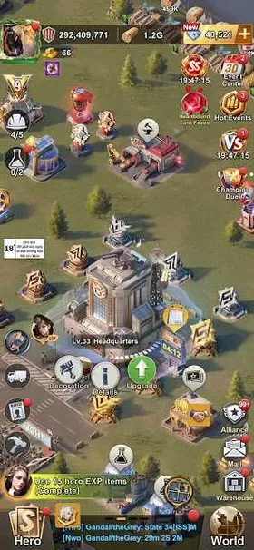 LZSS139: All Platform - 292M Power (Peak) - State 21 - HQ 33- Vip 9 - 13 Passpore - 17 Hero S - T10 (51%) - 41k Gems
