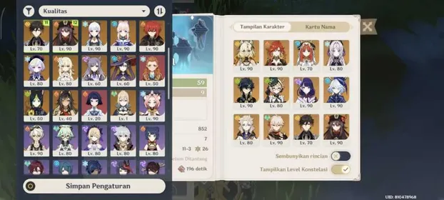 Genshin Impact AR59 Asia Account | 21 5★ Characters | Furina Hu Tao Kazuha Zhongli Mavuika | 8 5★ Weapons