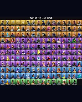172 Skins Leviathan Axe ⭐️ The Reaper ⭐️ Elite Agent ⭐️ Take The L ⭐️ Ghoul Trooper ⭐️ Meowscles ⭐️ Peely ⭐️ Midas ⭐️ Galaxia ⭐️ Aura ⭐️ Backlash ⭐️ Red Knight ⭐️ Siren ⭐️ Scarlet Commander ⭐️ Raven ⭐️ Echo ⭐️ Wild Card ⭐️ Sparkplug ⭐️ Bl m9302054542
