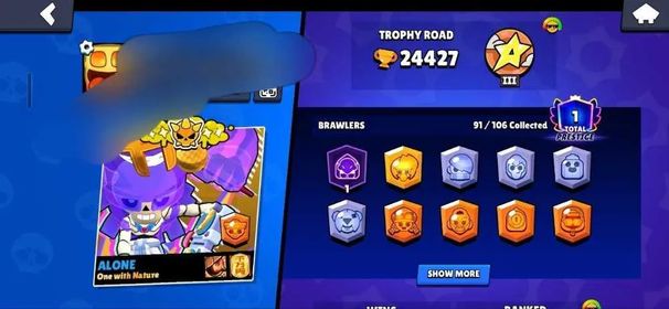 24K+ TROPHY - 37 MAX BRAWLERS - 91 BRAWLERS - Full access