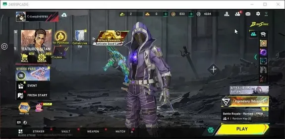 ASIA|Collab AOT M4A1 Battle of Faith| Ultra Glock Money Shot,KAG-6 Mako,M700-Iridian|4 Legend [M4A1 Ruins,etc]|NetEase|BLS5743