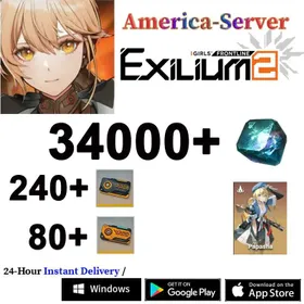 [America-Server ]34000+ Collapse Piece | 240+ Access Permission | 80+ Targeted Access Permission| Game progress 4-7 | Starter Account | Reroll