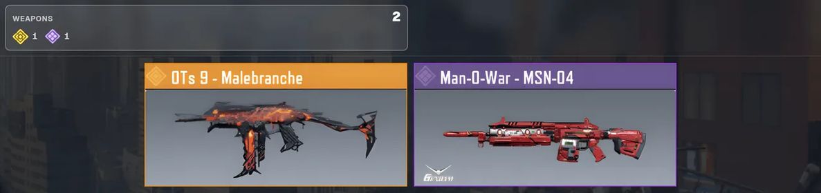 🔥 OTs 9 - Malebranche ✨ Man-O-War - MSN-04 | ⚡ 1 Legendary · 1 Epic