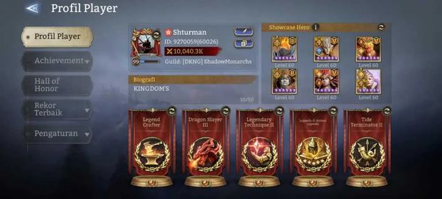 S6XX LATE META|10M Power|16 LORD (OrenA3,ValaraA5,WukongA5,DiaoA4,DracA5,etc)Wgold 1,4k|Many Rsc+Skin|Check SS|(TA1469)