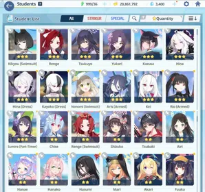 Global Lv5⭐️Starter 13SSR 4 Limit Kei + Dress Hina + Aris Armed + Rio Armed #G225