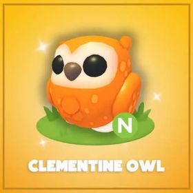 Neon Clementine Owl | Adopt Me