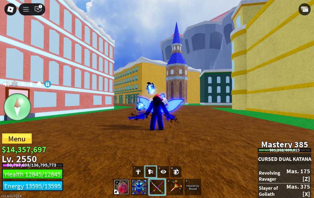 BLOX FRUIT LVL2550 ACCOUNT | SANGUINE ART (MAX) | KITSUNE - FULL