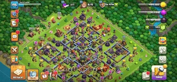 SUPER NICE | TH17 MAX | EPIC EQUIPMENT | XP 196 | NICE TROOPS DEFENCE | HERO-66-64-57-53-30-1 | LINK TO BUYER OWN EMAIL