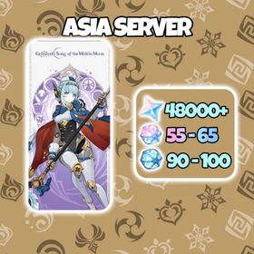 [Asia] Ineffa + 48000 Primogems + 55-65 Interwined Fate + 90-100 Acquaint Fate | 450 Wishes | AR55+ | DM For Catalog