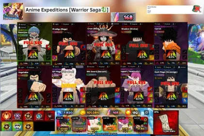 82🔥 Anime Expeditions 👑10 Unbound | ⚡RR160⚡| LV.185 |🔓Clean • Account/phone not verified • Instant Delivery