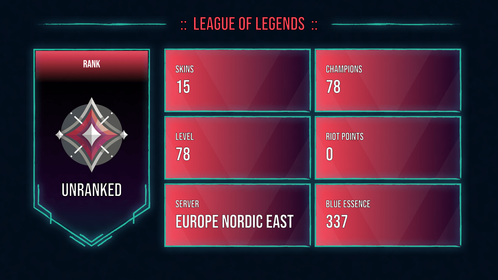 🥑 EUNE 🥑 15 SKINS 🥑 78 CHAMPIONS 🥑 78 LEVEL 🥑 INSTANT DELIVERY 🥑 FULL ACCESS 🥑 FAsKo 🥑