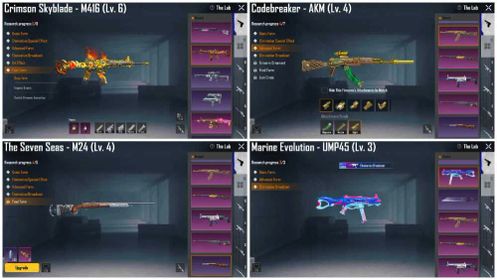 🔥 M416 Crimson Fire Lv6 × AKM Codebreaker Lv4 Combo | 💥 Many Kill Messages | 🔫 25 Gun Labs | 💎 76 Mythics | 🎖️ Collection Lv55 | ⚡ Instant